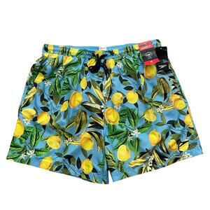 Newt Speedo Mens Size 2XL Yield Citrus Print Volley Swim Shorts